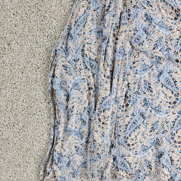 Don't Ask Why Tank Top Womens S Paisley Side Tied Closure Boat Neck Sleeveless‎ - Picture 7 of 12